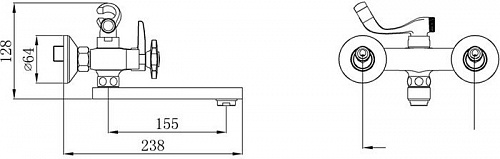 Смеситель РМС SL117-142E