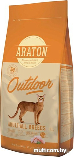 Сухой корм для кошек Araton Adult All Breeds Outdoor 15 кг