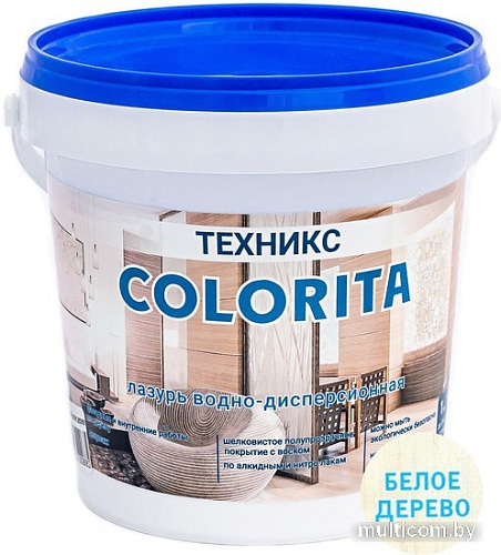 Лазурь Техникс Colorita ВД-АК-1 1 кг (белое дерево)