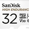 Карта памяти SanDisk High Endurance microSDHC SDSQQNR-032G-GN6IA 32GB (с адаптером)