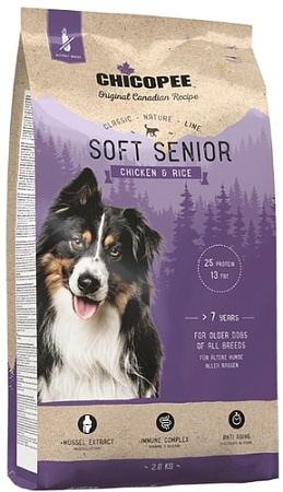 Сухой корм для собак Chicopee CNL Soft Senior Chicken & Rice 15 кг