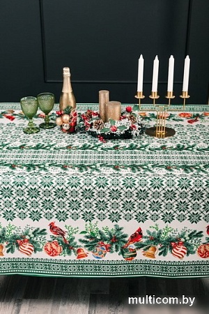 Скатерть Stolima Барыня-сударыня 802-3 Новогодний 160x140