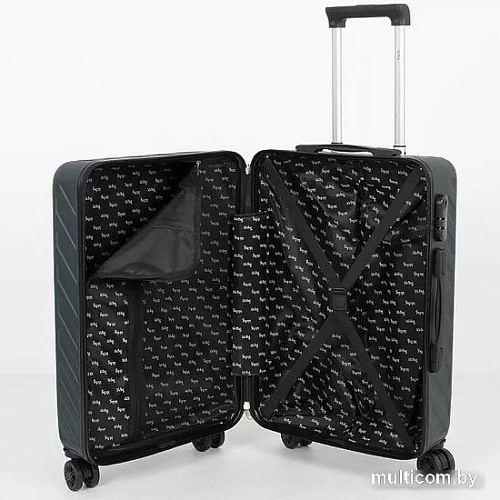 Чемодан-спиннер Mr.Bag 338-9101/5-22DGN (темно-зеленый)