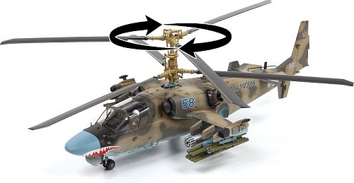 Сборная модель Звезда Российский разведывательно-ударный вертолет Ка-52 4830
