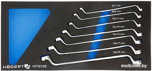 Набор ключей Hogert Technik HT7G122 (7 предметов)