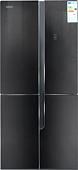 Четырёхдверный холодильник Ginzzu NFK-500 Black glass