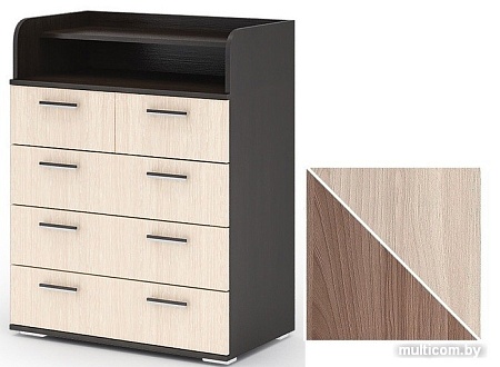 Комод Стендмебель №1 (ясень шимо светлый-ясень шимо темный)