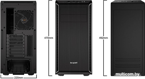 Корпус be quiet! Pure Base 600 (черный/серебристый)