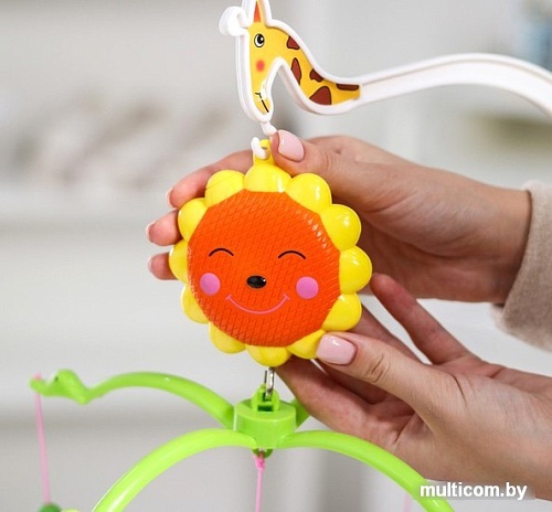 Музыкальная карусель Крошка Я Пряничный домик Зверушки-погремушки 2810181