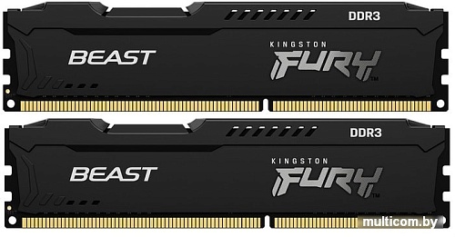 Оперативная память Kingston FURY Beast 2x8GB DDR3 PC3-12800 KF316C10BBK2/16