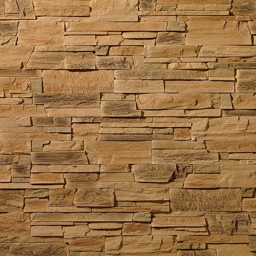 Декоративный камень Подворье Феодал Горный плитняк рядовой (темный беж)