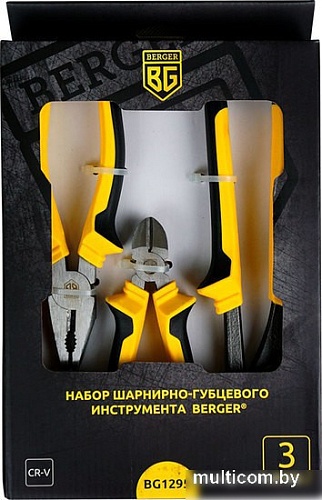 Набор пассатижей Berger BG1295 (3 предмета)