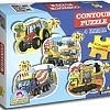 Мозаика/пазл Topgame Машины-помощники 4-в-1 01454