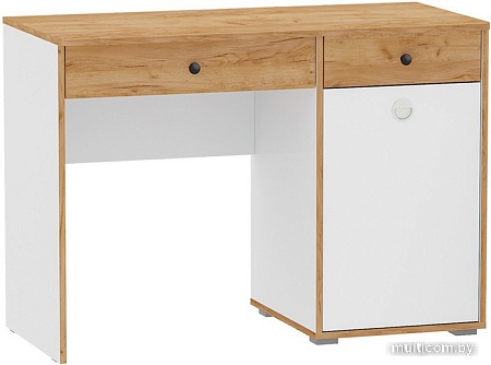 Стол Mobi Вуди 12.42 (белый премиум/дуб золотой Craft)