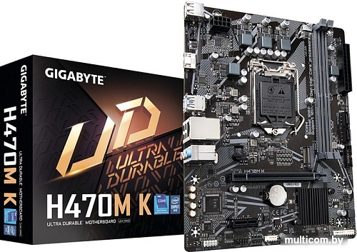 Материнская плата Gigabyte H470M K (rev. 1.0)