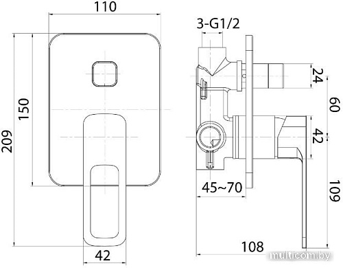 Смеситель IDDIS Slide SLISB00i67 (хром)