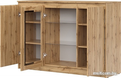 Комод НК-Мебель Stern Т-14 с витриной 72678287 (дуб вотан)