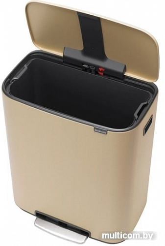 Brabantia Bo Pedal Bin 60 л (минерально-золотой)