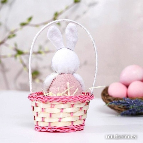 Классическая игрушка Milo Toys Зайка в костюме 5387089 (розовый)