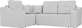 Угловой диван Mebelico Кембридж угловой 108830 (левый, экокожа, белый)