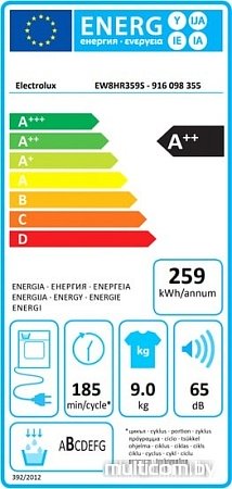 Сушильная машина Electrolux EW8HR359S