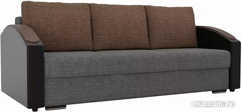 Диван Лига диванов Монако slide 102014 (серый/черный/коричневый)