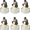 Набор свечей Tkano New Year Essential Festive snowman TK24-NY_CND0010 (6 шт, белый/красный)