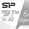 Карта памяти Silicon-Power Superior microSDXC SP064GBSTXDA2V20SP 64GB (с адаптером)