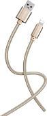 Кабель SmartBuy S02 USB-Type-A - Lightning (1 м, золотистый)
