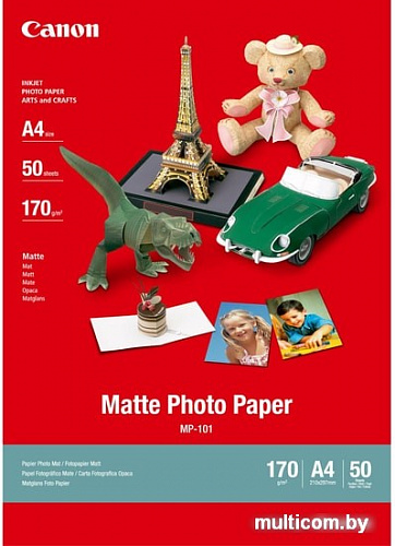 Фотобумага Canon Matte Photo Paper MP-101 А4 170 гм2 50 л 7981A005