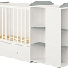 Кроватка-трансформер Polini Kids Ameli 900, с комодом (белый/серый)