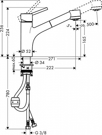 Смеситель Hansgrohe Talis S [32841000]