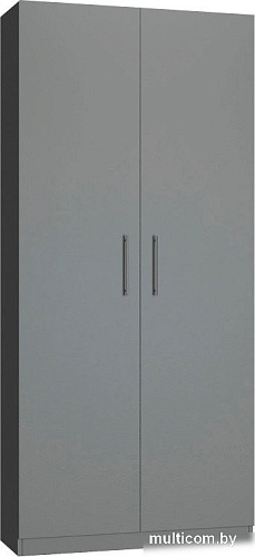 Шкаф распашной Макс Стайл Falcon Fidji Egger 240x100x50 20C5050 (серый пыльный U732 ST9)