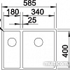 Кухонная мойка Blanco Claron 340/180-U (полированная, левая)