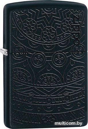 Зажигалка Zippo 29989 Black Matte Tone on Tone Design