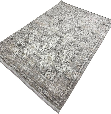 Radjab Carpet Афина Прямоугольник 9010A 12816RK (1.2x1.8, Grey/Beige)