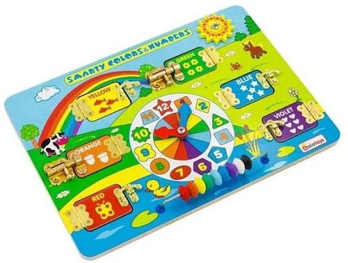 Бизиборд Alatoys Smarty colors & Numbers ВВ501