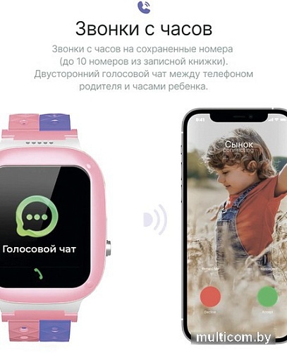 Детские умные часы Prolike PLSW18PN (розовый)