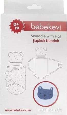Пеленка-кокон Bebekevi BEV?1280-2 (голубой)