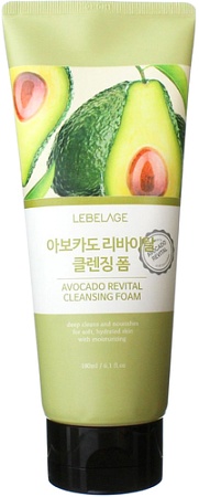 Lebelage Пенка для умывания Восстанавливающая С экстрактом авокадо (180 мл)