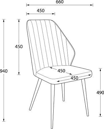 Стул Мамадома Leonard M (b05 Latte Lux/черный)