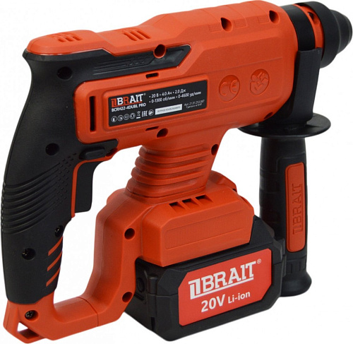 Перфоратор Brait BCRH22-4DUBL PRO (с 2-мя АКБ, кейс)