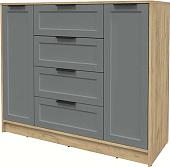 Тумба Интерлиния Концепт Тренд КТ-Т120 (дуб золотой/серый)