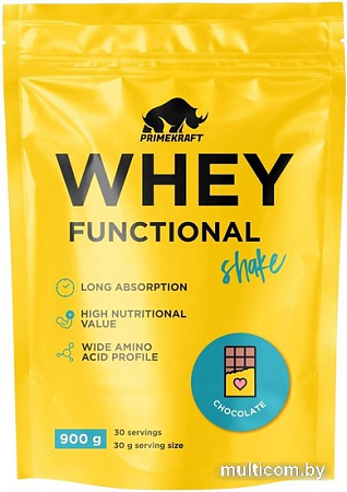 Протеин Prime Kraft Whey Functional Shake (900 г, шоколад)