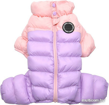 Комбинезон для животных Puppia Ultra Light Pastel PAUD-JP1675-PK-L (розовый/сиреневый)