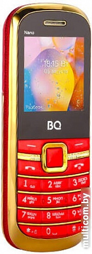 Мобильный телефон BQ-Mobile BQ-1415 Nano (красный/золотистый)