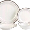 Набор обеденных тарелок Arya Apollo 8680943243201 (24шт, белый/серый)