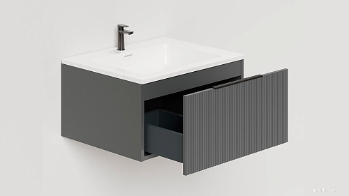 Salini Тумба под умывальник Touch V 60 T600V1A (антрацит)