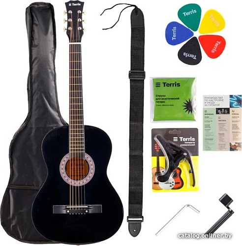 Акустическая гитара Terris TF-038 BK Starter Pack