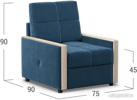 Интерьерное кресло Moon Trade Мадрид 125 002501 (синий)